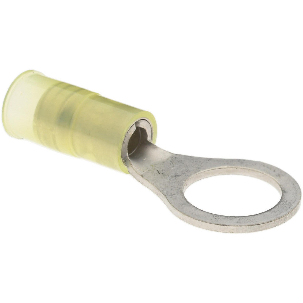 Value Collection - Circular Ring Terminal: 12 to 10 AWG, Crimp Connection, Partially Insulated | MSC Industrial Supply Co.