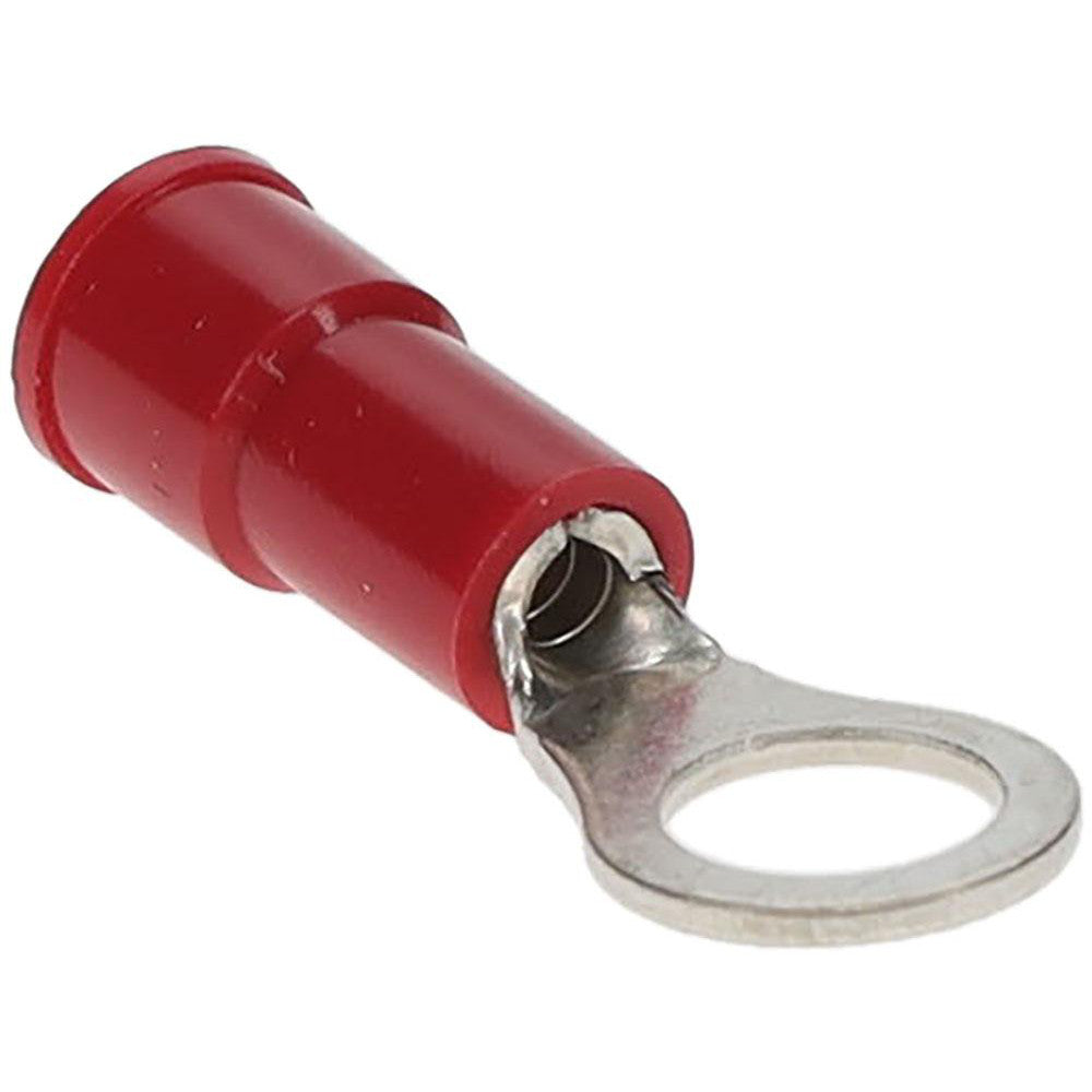 Value Collection - Circular Ring Terminal: 22 to 16 AWG, Crimp Connection, Partially Insulated | MSC Industrial Supply Co.