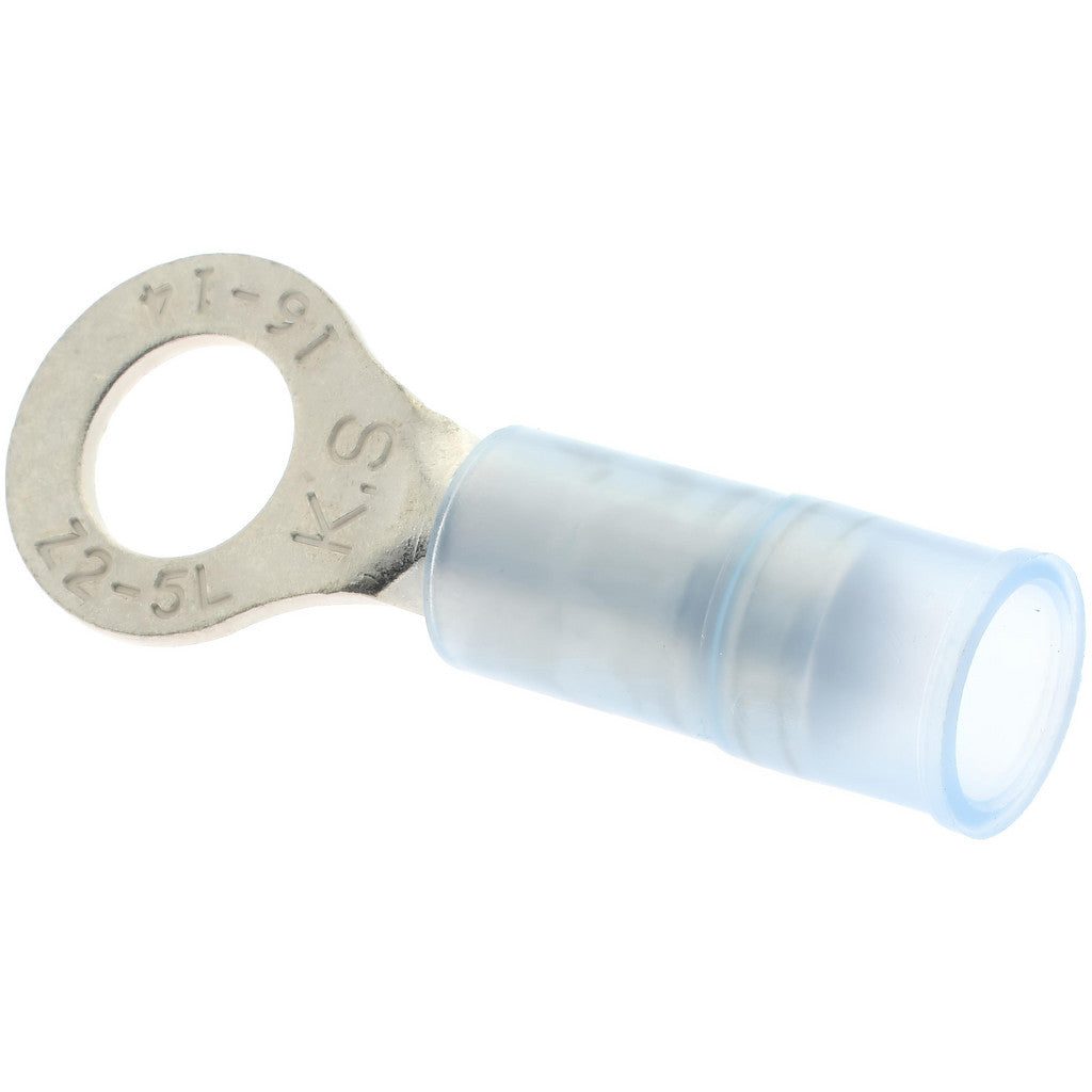 Value Collection - Circular Ring Terminal: 16 to 14 AWG, Crimp Connection, Partially Insulated | MSC Industrial Supply Co.