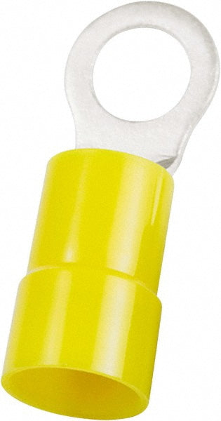 Value Collection - Circular Ring Terminal: 4 AWG, Crimp Connection, Partially Insulated | MSC Industrial Supply Co.