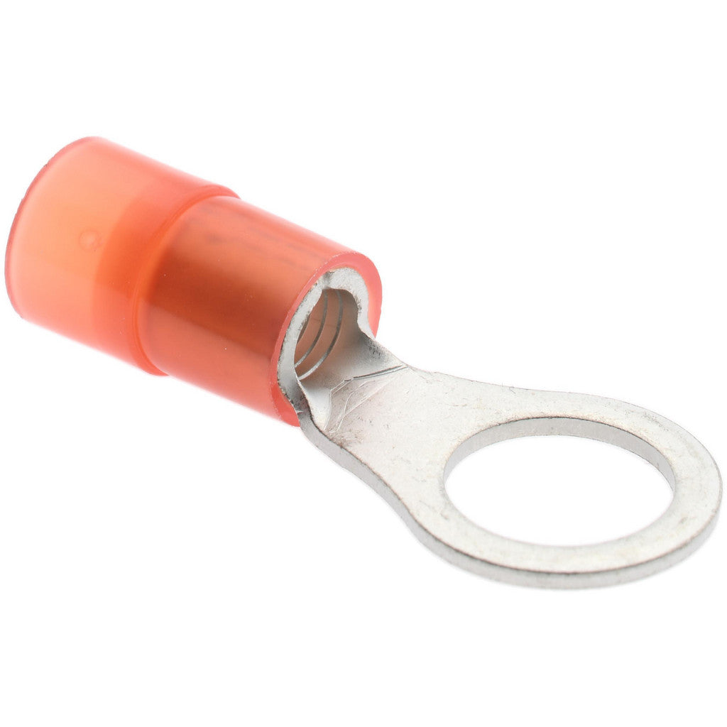 Value Collection - Circular Ring Terminal: 8 AWG, Crimp Connection, Partially Insulated | MSC Industrial Supply Co.