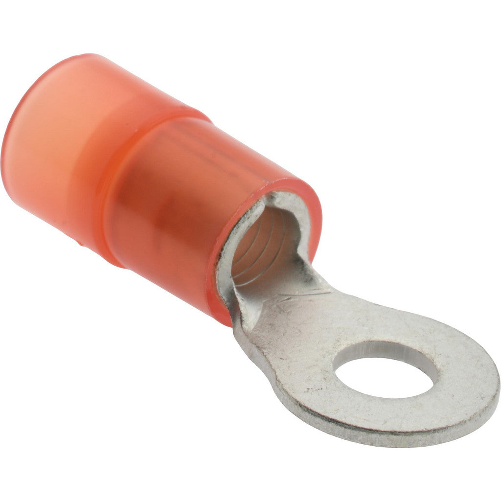 Value Collection - Circular Ring Terminal: 8 AWG, Crimp Connection, Partially Insulated | MSC Industrial Supply Co.
