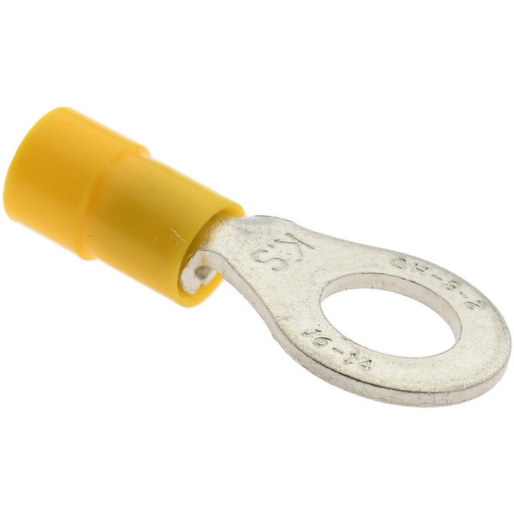 Value Collection - Circular Ring Terminal: 16 to 14 AWG, Crimp Connection, Partially Insulated | MSC Industrial Supply Co.