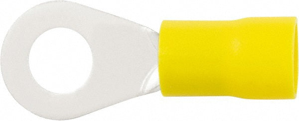 Value Collection - Circular Ring Terminal: 4 AWG, Crimp Connection, Partially Insulated | MSC Industrial Supply Co.