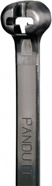 Panduit - Cable Tie: 12" Long, Black, Nylon, Barbed | MSC Industrial Supply Co.