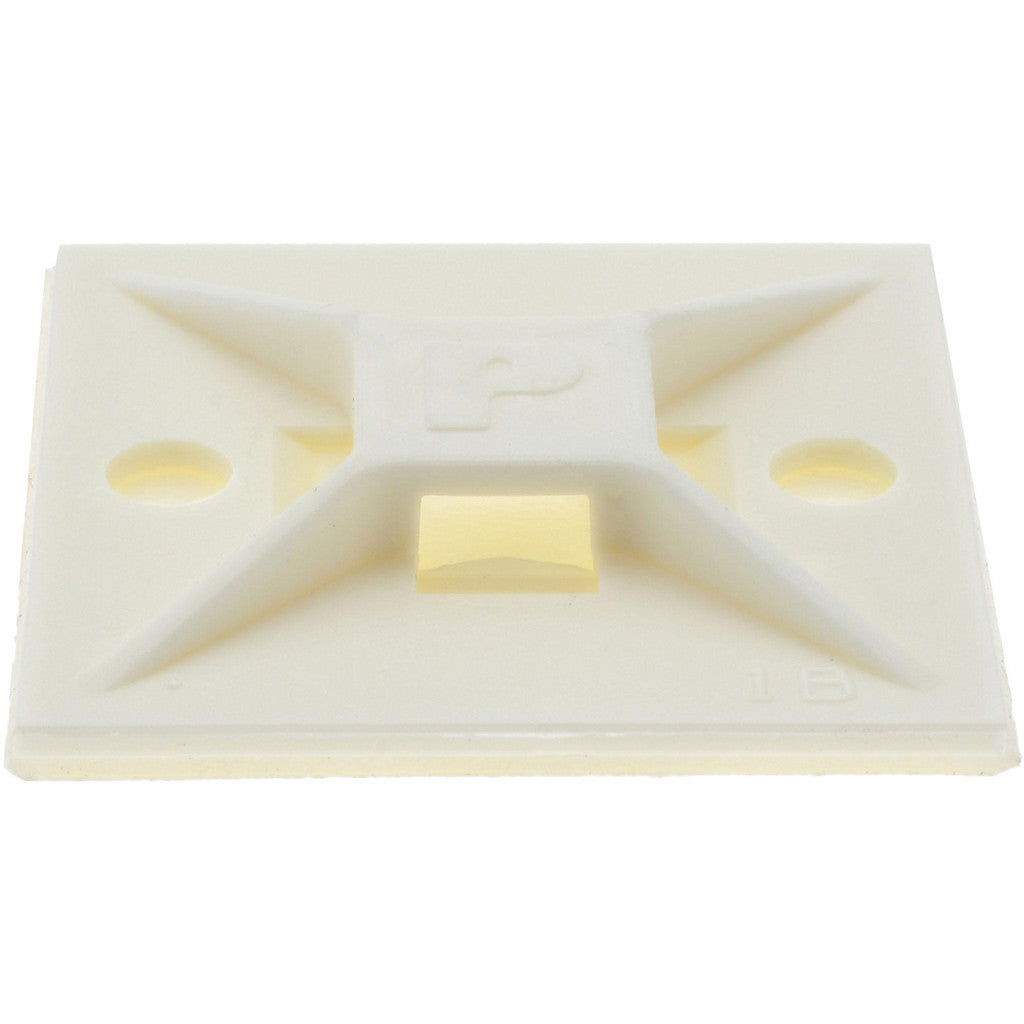 Panduit - White, Nylon, Four Way Cable Tie Mounting Base | MSC Industrial Supply Co.