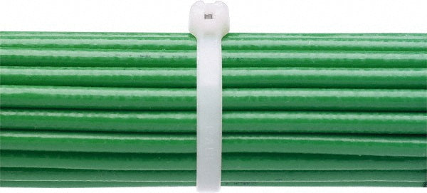 Panduit - Cable Tie: 8" Long, Natural, Nylon, Barbed | MSC Industrial Supply Co.