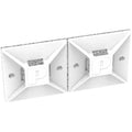 Panduit - White, Nylon, Four Way Cable Tie Mounting Base | MSC Industrial Supply Co.