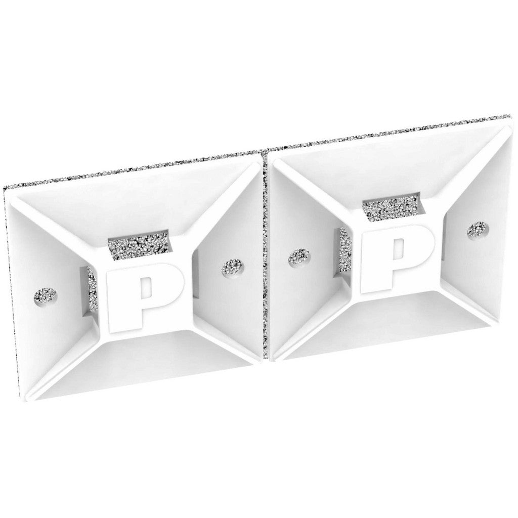 Panduit - White, Nylon, Four Way Cable Tie Mounting Base | MSC Industrial Supply Co.