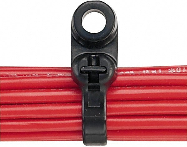 Panduit - Cable Tie: 8.5" Long, Black, Nylon, Barbed | MSC Industrial Supply Co.
