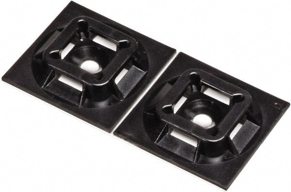 Panduit - Black, Nylon, Four Way Cable Tie Mounting Base | MSC Industrial Supply Co.