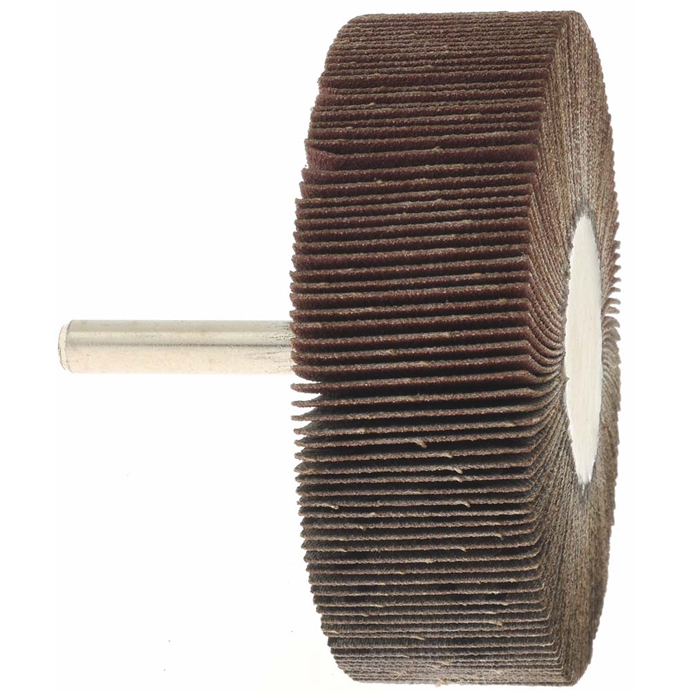 Value Collection - Mounted Flap Wheel: 3" Dia, 1" Face Width, 120 Grit, Aluminum Oxide | MSC Industrial Supply Co.