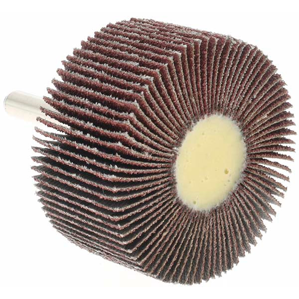Value Collection - Mounted Flap Wheel: 2" Dia, 1" Face Width, 60 Grit, Aluminum Oxide | MSC Industrial Supply Co.