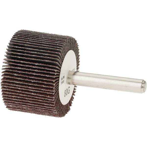 Value Collection - Mounted Flap Wheel: 1-1/2" Dia, 1" Face Width, 80 Grit, Aluminum Oxide | MSC Industrial Supply Co.