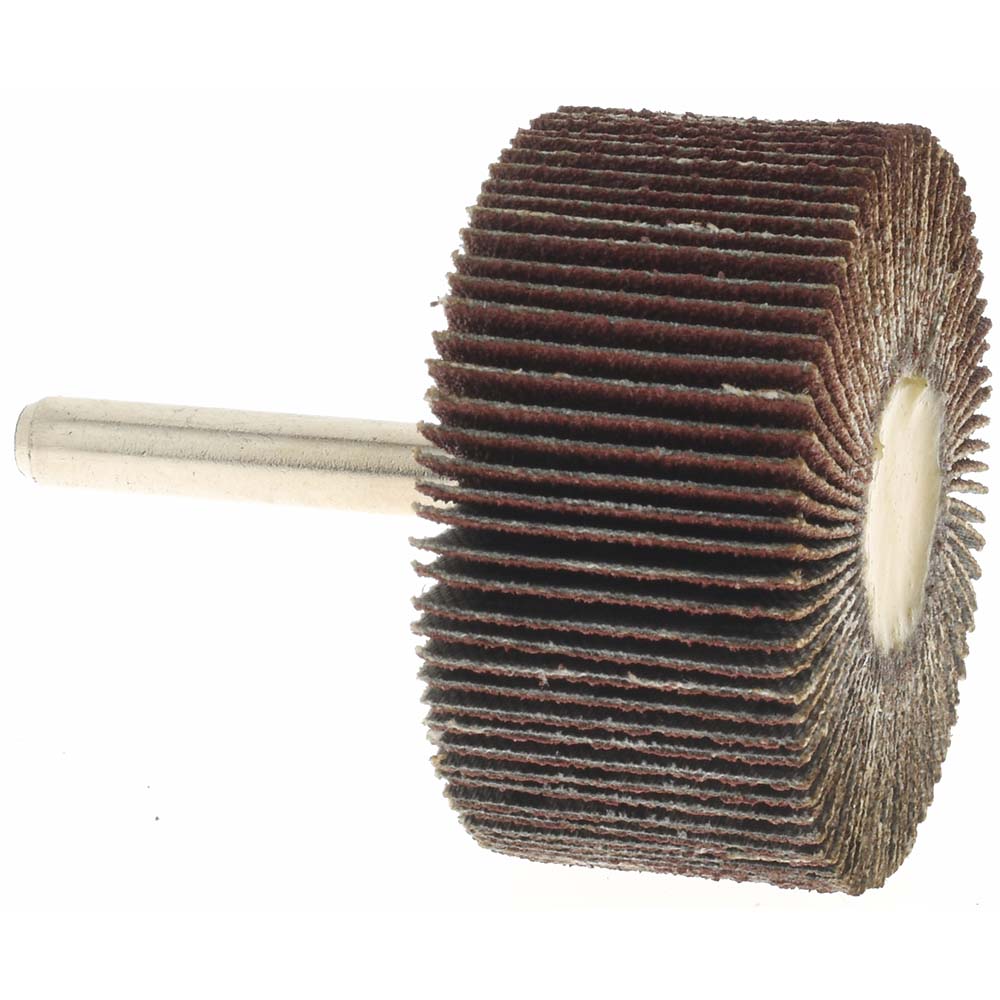 Value Collection - Mounted Flap Wheel: 2" Dia, 1" Face Width, 80 Grit, Aluminum Oxide | MSC Industrial Supply Co.