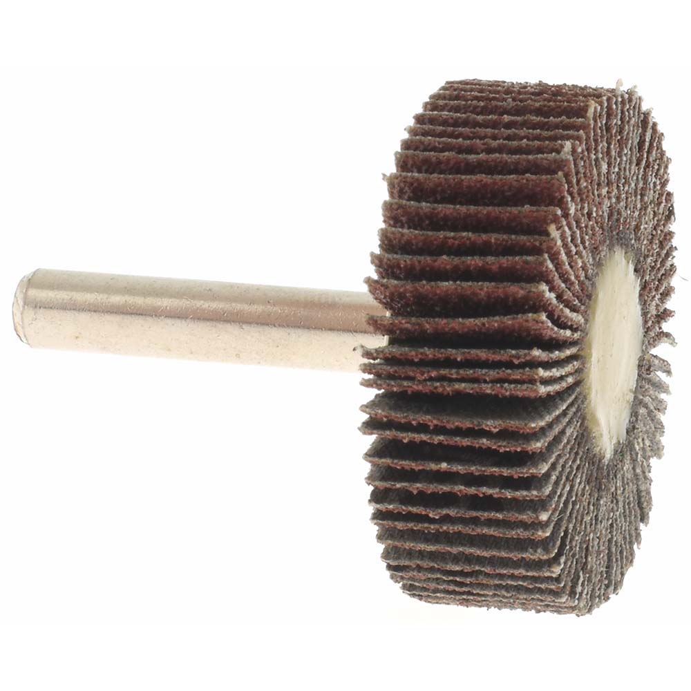 Value Collection - Mounted Flap Wheel: 1-1/2" Dia, 1/2" Face Width, 60 Grit, Aluminum Oxide | MSC Industrial Supply Co.