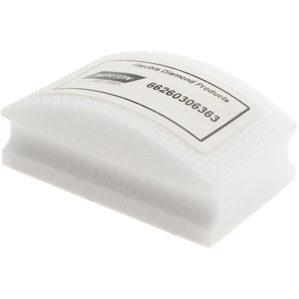 Norton - Hand Sanding Pad: Coated, Diamond, Ultra Fine Grade, White | MSC Industrial Supply Co.