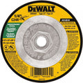DeWALT Depressed-Center Wheel: Type 27, 4-1/2" Dia, 1/4" Thick, 5/8-11 Hole, Silicon Carbide - 24 Grit, Resinoid Bond, 13300 Max RPM
