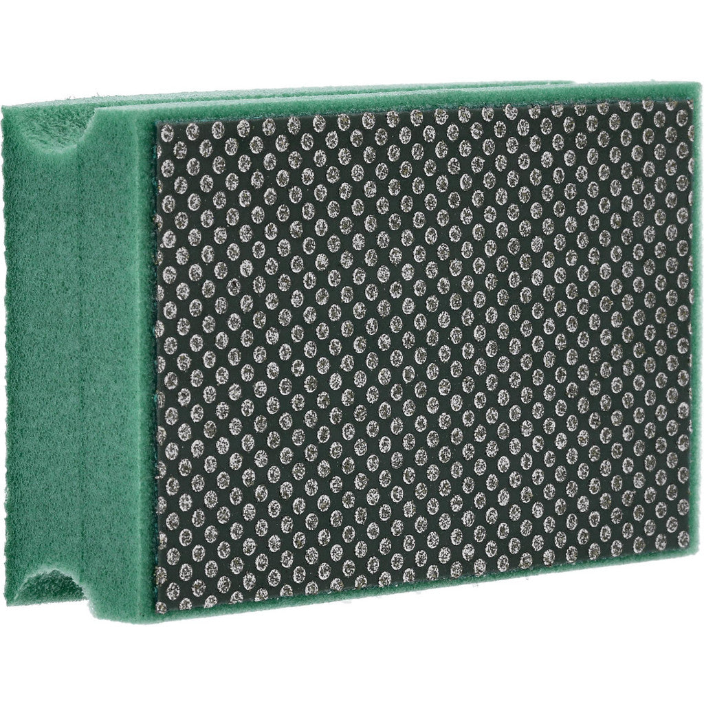 Norton - Hand Sanding Pad: Coated, Diamond, Medium Grade, Green | MSC Industrial Supply Co.