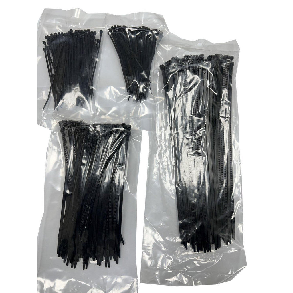 PRO-SOURCE - Cable Tie Assortments: Cable Tie Style: Standard; Color: Black; Tensile Strength: 18 lb, 50 lb | MSC Industrial Supply Co.