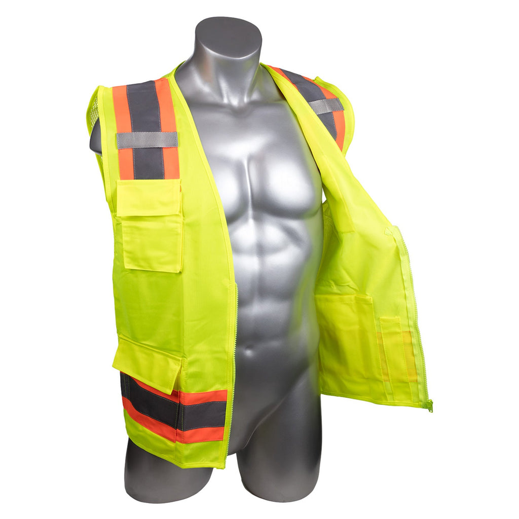 High Visibility Yellow Safety Surveyor Vest