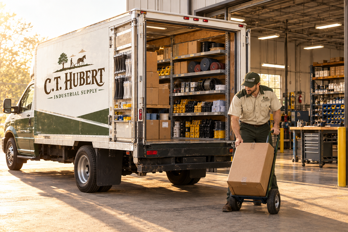 C.T. Hubert industrial supply delivery vehicle