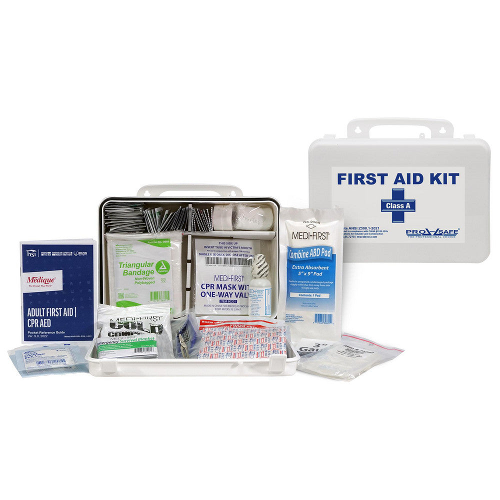 Pro-Safe 82-Piece First Aid Kit for 10 – ANSI 2021 Class A, Portable
